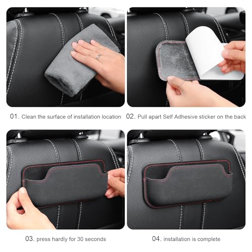 Adhesive Sunglasses Holders for Car Dashboard Car Seat Side Center Console Mini Tray Storage chapstick holder for car Auto side Door Eyeglass Card Pen Phone Tray Pouch Pocket Seat Gap Filler Organizer