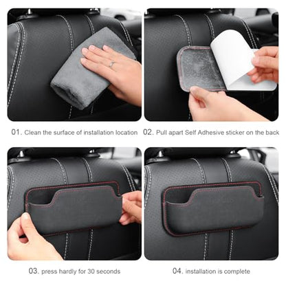 Adhesive Sunglasses Holders for Car Dashboard Car Seat Side Center Console Mini Tray Storage chapstick holder for car Auto side Door Eyeglass Card Pen Phone Tray Pouch Pocket Seat Gap Filler Organizer