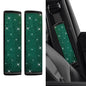 2PCS Bling Seat Belt Covers, Seat Belt Cover Pad, Car Seatbelt Shoulder Pads with Rhinestone, Auto Accessories Comfortable Automotive Neck Shoulder Mat Cushion for Car Truck SUV (Green) - color: Green