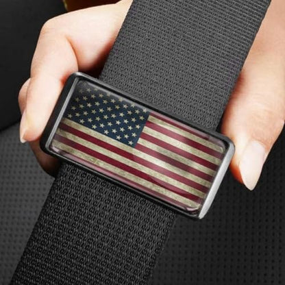 2PCS American Flag Car Seatbelt Adjuster car Universal Car Seat Belt Pads Cover for More Comfortable Driving, Seat Belt Shoulder Strap - color: Classic American Flag