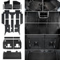 Floor Mats Set for 2022-2025 2026 Kia Carnival 8 Seats(Gas Only), All Weather TPE Backrest Mat Trunk Lower Well Mat Cargo Liner Door Sill Guards Accessories
