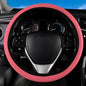 Red Mesh Steering Wheel Cover, Universal 15 inch, Elastic Stretch Microfiber Breathable Ice Silk Cover, Anti-Slip, Odorless, Sweat Absorption, Warm in Winter and Cool in Summer - color: Mesh Red