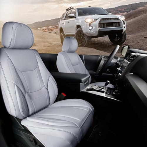 Coverland Custom Fit Car Seat Covers for SUV Compatible with [RX 350, RX 450hL, NX 350, Q5 Sportback, Nautilus] Premium Waterproof Non-Slip Interior Seat Protector [Front Gray- Size Chart A14] - color: Front - Gray, size: A14 (See Vehicle Size Chart)