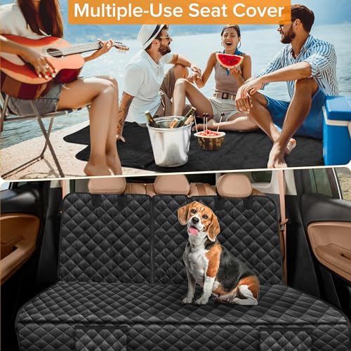 Dog Car Seat Cover for Back Seat Compatible with Mitsubishi Outlander Lancer Eclipse Cross Sport Accessories, Waterproof Non-Slip Pet Bench Backseat Covers 2026 New