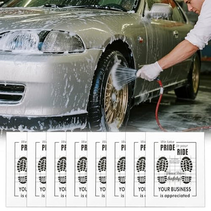 White Car Paper Floor Mats,100Pcs Vehicles Disposable Floor Pads,Temporary Cars Floor Protector,Automotive Mat Covers Protector,Waterproof Car Foot Pads Protective Papers,16x20inch (New Packaging