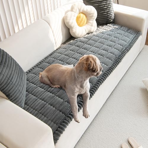 Pet Couch Covers for Sofa Slipcovers Couch Protector for Dogs Washable Cushion Cover, Sofa Pad Blanket Furniture, Dark Grey, 27in*47in - color: Dark Grey, size: 27in*47in