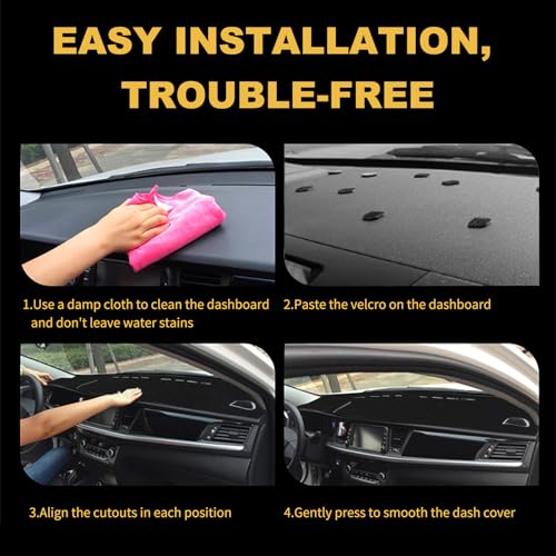 Dashboard Cover Dash Cover Mat Pad Carpet Custom Fit for Ford Fusion 2006 2007 2008 2009 (Beige) - color: 2006-2009 Beige