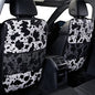 Cow Print Car Seat Back Kick Protectors,2 Pack Kick Mats with Storage Pockets,Car Accessorise(Cow Print)