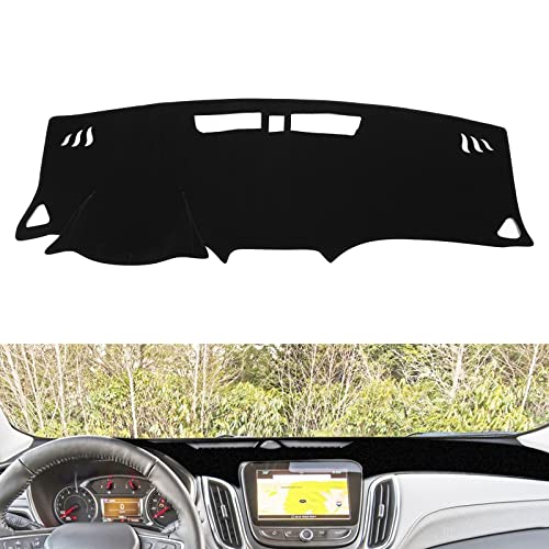 x xotic tech Center Console Dashboard Mat Pre-Cut Non-Slip Sunshield Sun Glare Protector Dash Carpet Pad Black Cover Compatible with Chevy Equinox SUV 2018 2019 2020 2021 2022 2023 2024 - color: Compatible with Chevy Equinox 2018-2022