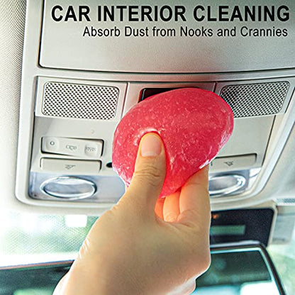 TICARVE Car Cleaning Gel Detailing Putty Car Putty Auto Detailing Tools Car Interior Cleaner Cleaning Slime Car Accessories Keyboard Cleaner Rose/NT WT: 5.6 oz (160 gr) - color: Rose Red 1 Pack