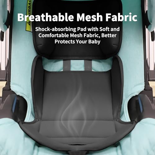 Head and Body Support Car Seat Insert, Soft Breathable Car Seat Cushion, Universal Carseat Insert Support for Stroller, Swing & Carrier (Black) - color: Black