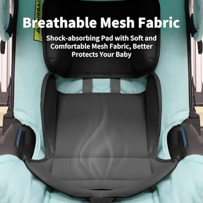 Head and Body Support Car Seat Insert, Soft Breathable Car Seat Cushion, Universal Carseat Insert Support for Stroller, Swing & Carrier (Black) - color: Black