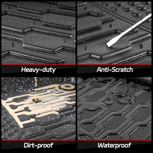 Cargo Liner Compatible with 2015-2024 Ford Edge Cargo Mat，All Weather Protection Trunk Liner Rear Trunk mat，Black - style: 19)Ford Edge 2015-2024