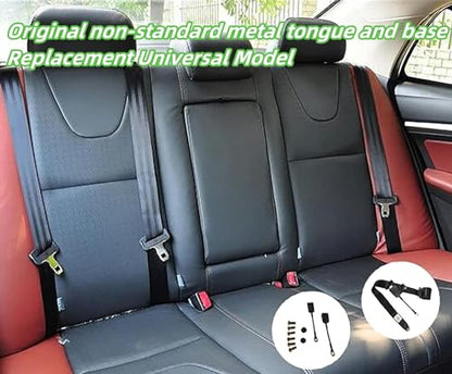 2 Pack 3-Point Pads Adjustable Retractable Straps Cover Universal Replacement Set for Go Kart, Golf Cart,Minivan Van,SUV,UTV, VR,Pickup,Truck for Modification Belt Protective Covers Kit -L(Black) - color: black