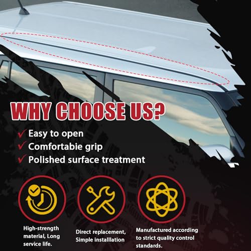 Roof Molding Drip Side Finish Stripe Driver Right Left Side Drop Weatherstrip Compatible with Scion Vehicle XB 2008 2009 2010 2011 2012 2013 2014 2015 Replaces# 75556-12171 75555-12161 (2PCS)