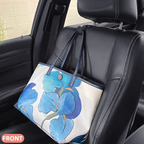 Car Purse Hook, Back Seat Headrest Genuine Leather Hangers Durable Vehicle Organizer Accessory for Hanging Grocery Bags, 2 Pack, Beige - color: Style A - Beige 2 Pack
