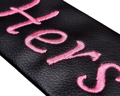 Personalized Custom Made Faux Leather Embroidered Seat Belt Cover Pad for Car, Truck, SUV – Soft & Comfortable Strap Protector Made in USA