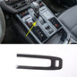 Fit for Porsche Macan 2022 to 2024 Car Warning Light Switch Handbrake Decorative Panel Cover Real Carbon Fiber Parking Gear Panel Protective Car Interior Accessories