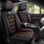 Car Seat Covers for Kia K5 2021-2026, Premium Nappa Leather, Waterproof, Anti-Slip, Full Coverage, Airbag Compatible, Breathable, All-Weather, Easy Install (2 Seats, Black&Coffee) - color: 2 Seats - Black&Coffee, size: Kia K5 2021-2026
