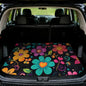 Car Trunk Mat - Universal Size 29" x 39", Floral Pattern Cargo Liner, Car Accessory for SUVs/Sedan/Wagons, Durable Protective Mat, Trunk Liner for Families/Travel Enthusiasts (Flowers-8) - style: flowers-8