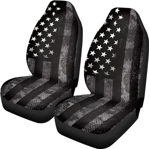 Automotive Seat Covers American Flag Print Seat Cover for Front Seats Only Universal fit for Cars, SUVs, Trucks American Flag Car Accessories Seat Protector - color: American Flag Printed