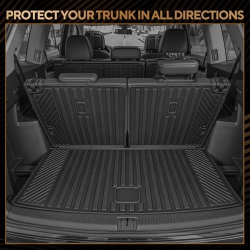 Naibeve Floor Mats for 2013-2020 Toyota Sienna 7 Seats (2nd Row Bucket Seats)(Fit Movable/Sliding Center Console Version) - All Weather Floor Mat & Cargo Liner & Backrest Mats Accessories - size: 8)Sienna 7 Seats|2013-2020