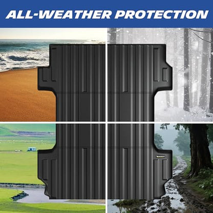 MICHELIN Truck Bed Mat for 2020-2026 Chevy Silverado/GMC Sierra 2500 3500 HD 6.8 FT / 82.2" Only (Not Fit Factory 5th Wheel Package), All-Weather Truck Bed Liner, Durable TPE Bedliner, Non-Slip - size: 2) Silverado/Sierra HD | 20-26 | 6.8 FT