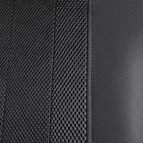 Flying Banner car seat Covers Full Set Faux Leather Air Mesh Breathable Man Lady Airbag Compatible Rear Bench Split 40/60 50/50 60/40 Truck Pick Up (Full Set - Low Back, Black Black) - color: Black Black