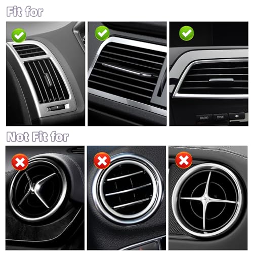 NBTEPEM Bling Car Air Conditioner Decoration Strip for Vent Outlet, 10 PCS Universal Rhinestone Car Vent Outlet Trim Decorations, Bling Interior Accessories for Women and Girls (Multicolor) - color: Multicolor