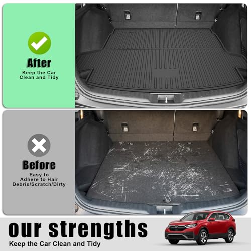 All Weather Cargo Liner Fit for 2020-2022 Honda CR-V (Only for Hybrid) - Custom Fit TPE Rubber Trunk Mat Accessories for Honda CRV Hybrid 2020-2022 - size: 2020-2022 CRV Cargo Liner (Only for Hybrid)