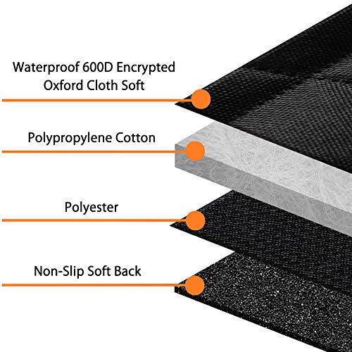 Dog Car Seat Cover, Waterproof Nonslip Pet Seat Cover for Back Seat with Storage Pockets Mesh Visual Window, Heavy Duty Scratchproof Pet Dog Seat Cover Hammock for Cars Trucks and SUVs