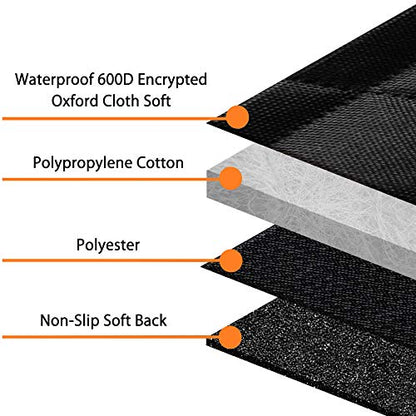 Dog Car Seat Cover, Waterproof Nonslip Pet Seat Cover for Back Seat with Storage Pockets Mesh Visual Window, Heavy Duty Scratchproof Pet Dog Seat Cover Hammock for Cars Trucks and SUVs