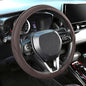 SEG Direct Steering Wheel Cover 14.5-15 inch (37-39 cm) Medium Size, Microfiber Leather, Non-Slip Comfortable Grip, Fits Cars Trucks SUVs, Chocolate Brown - color: Chocolate Brown, size: Standard size[14 1/2''-15'']