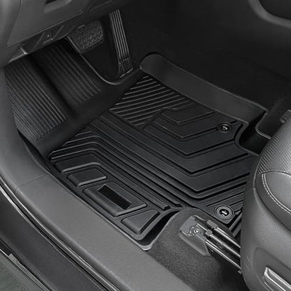 Floor Mats for Toyota Highlander 2020-2026, All Weather Floor Mats Trunk Cargo Liner with Backrest Protectors Accessories, Full Coverage Set (Fit 7 Seats)