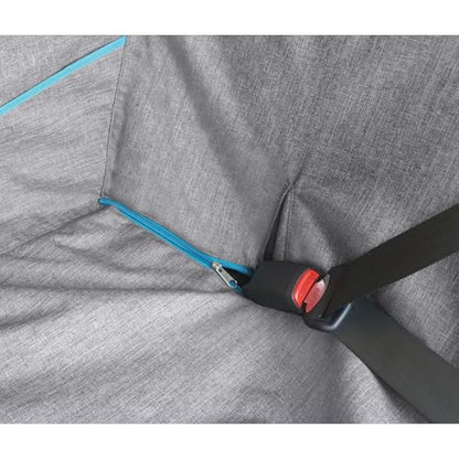Kurgo Heather Half Hammock, Half Car Seat Cover for Pets, Car Hammocks for Dogs, Water-Resistant, 27.5" Wide (Heather Grey) - size: 27.5" Wide, style: Half Hammock