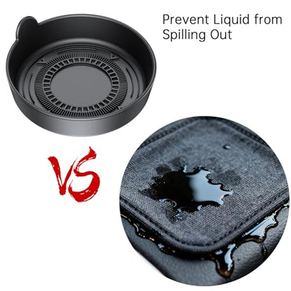 【4 Pack】Lantazi Car Coasters for Cup Holders【Non Slip & Shockproof】Car Cup Coasters for Car Cupholder Coasters Waterproof Sift-Proof Spill Silicone Car Cup Holder insert Car Accessories for Women Man