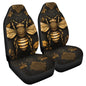 Bee Car Seat Cover for Women Universal Bucket Cushion Cover 2-Piece Washable Protective Cover Fits Most Cars - color: Bee-Black