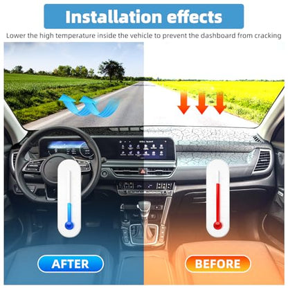 Dash Cover Mat for KIA Seltos 2024 2025 Accessories Non-Slip Dashboard Cover Mat Sunshade UV Rays Protector Interior Accessories(Not fit HUD, Not fit 2026) - size: Compatible with Seltos 2024 2025