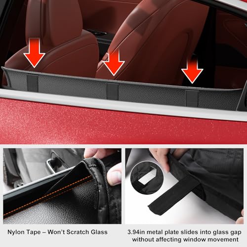 Dog Car Door Protector – 20% Larger Design for Sedans, Family Cars and Small SUVS, 2 Packs Thickened PU Material Waterproof Door Panel Covers, Protects Doors from Dog Scratching - size: Premium PU [Fit for Sedan/Family Car/Small SUV]