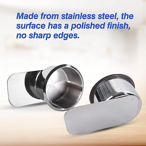 GSE Games & Sports Expert Stainless Steel Cup Holder, Drop-in Cup Holder for Casino Poker Tables, Work Desks, Boats, RVs, Cards & Trucks (Slide Under) - color: Small, style: 2-Pack