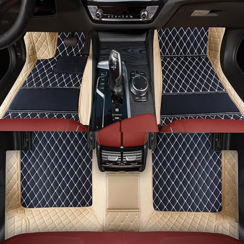 Customized car Floor mats are Suitable for 99% of Vehicle Models (sedans/Trucks/SUVs), Anti-Slip Floor mat Leather Set Provides Comprehensive Protection for the Original car Carpet. (1rice) - color: 1rice