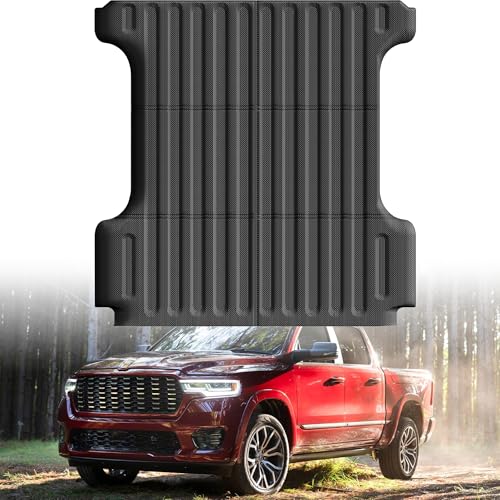 Truck Bed Mat Bed Liner Fit for Ram 1500/1500 RHO 2019-2026 & RAM 1500 Classic 2019-2024 Short Bed (5.7 FT / 67.4inches) Not for Rambox, All Weather Protection TPE Pickup Car Bed Mat - style: 12)2019-2026 |Ram 1500 Short Bed Mat (5.7 FT / 67.4” Bed)