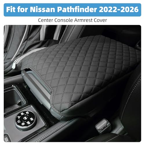 Center Console Armrest Cover for Nissan Pathfinder 2022 2023 2024 2025 2026 Fully Covered Anti-Scratch Protector Interior Accessories - size: Compatible with Nissan Pathfinder 2022-2026