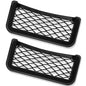 Frienda 2 Pcs Car Storage Net Bag, ABS Plastic Framed Mesh Net Holder, Phone & Cargo Organizer with Screws for Auto, Rv, Boat, Truck Pocket Storage (6.7 x 3.15 Inch)