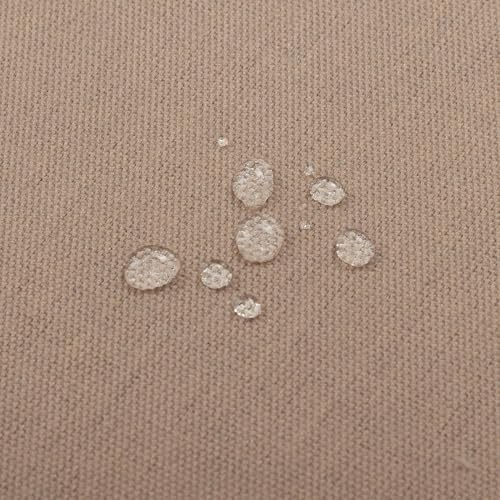 Magpie Fabrics Patio Bench Loveseat Cushion Covers (Replacement Cover only, No Insert!), Waterproof Fade Resistant Swing Cushion Slipcover with Ties(45x18x3 Inch, Khaki) - color: Khaki, size: 45x18x3 Inch (1 Count)