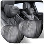 Car Neck Pillow 2-Pack - Premium Memory Foam Headrest with Soft Nappa Leather Feel, Ergonomic Support for Long Drives, Fits Most Vehicles (2, Black) - color: Black