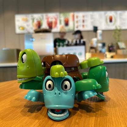 JOD® Turtle Cup Holder,Turtle Coaster with Funny Expression, Cup Holder with Liftable Limbs & Expressive Face for Turtles,Tortoise Lover Gag Gifts Home Decor(Light Green)