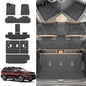 Floor Mats Compatible with 2019-2025 2026 Subaru Ascent Cargo Mat Liner TPE Back Seat Cover Protector 2023 Ascent Accessories (Fit 7&8 Seats, Trunk Mat+3rd Row Backrest Mats+Floor Mats) - style: For Subaru Ascent | 2019-2026