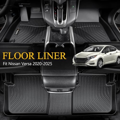 Wailtnb-Floor Mats Liner Fit for Nissan Versa 2020-2025 All Weather Liners Custom Fit Nissan Versa 2020-2025 Durable Accessories - style: 63|For Nissan Versa | 2020-2025 | Mat