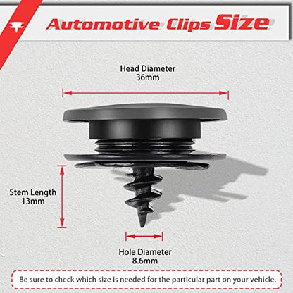 OTUAYAUTO 20PCS Car Floor Mat Clips - Universal Automotive Carpet Clips Holder Clamps - color: 20PCS Universal Floor Mat Clips